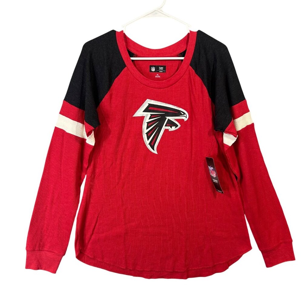 NFL Team Apparel Women's Long Sleeve Thermal Atlanta Falcons Logo NWT